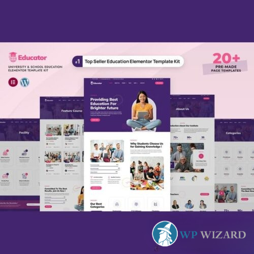 Educator – University & School Education Elementor Template Kit