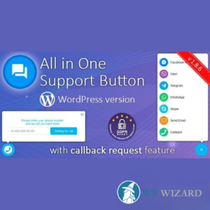 All in One Support Button – Callback Request, WhatsApp, Messenger, Telegram, LiveChat